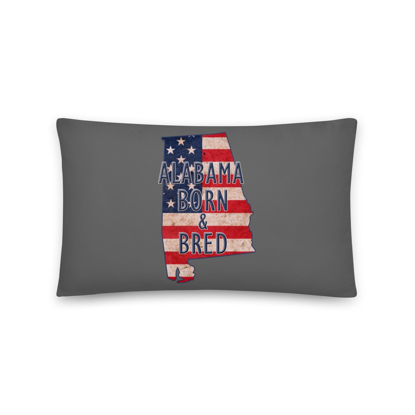 Alabama Born & Bred US Flag Basic Pillow