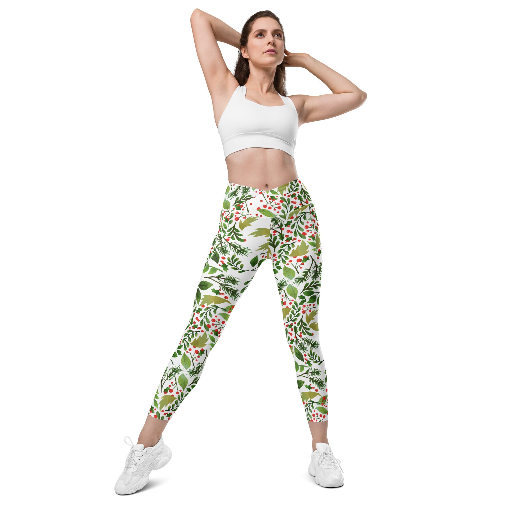 Holly Crossover leggings with pockets
