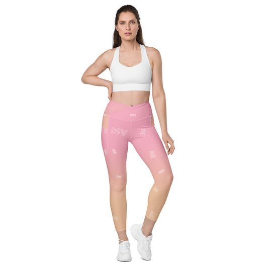 Here Now Crossover leggings with pockets