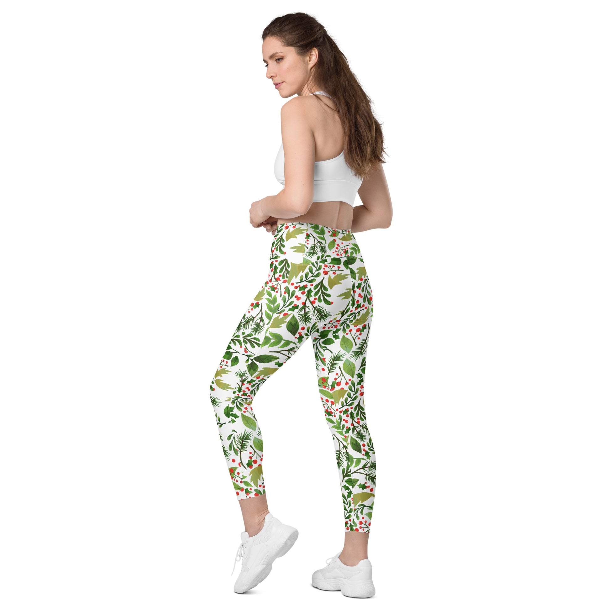 Holly Crossover leggings with pockets