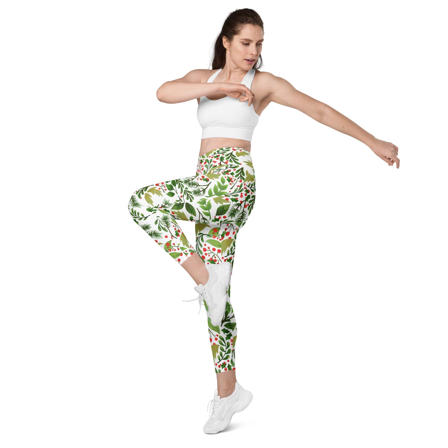 Holly Crossover leggings with pockets