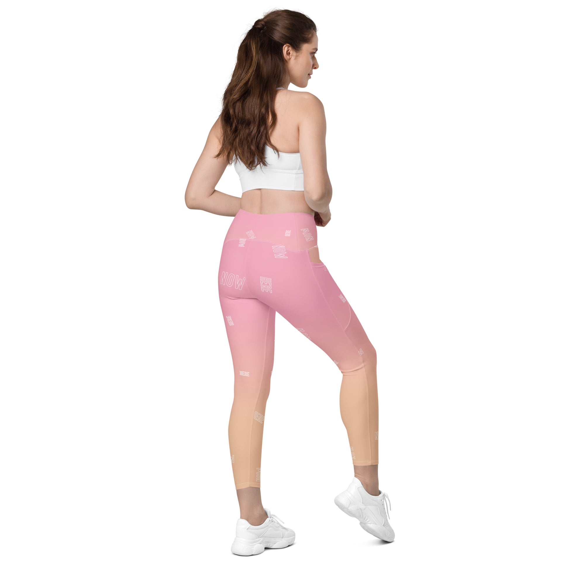 Here Now Crossover leggings with pockets