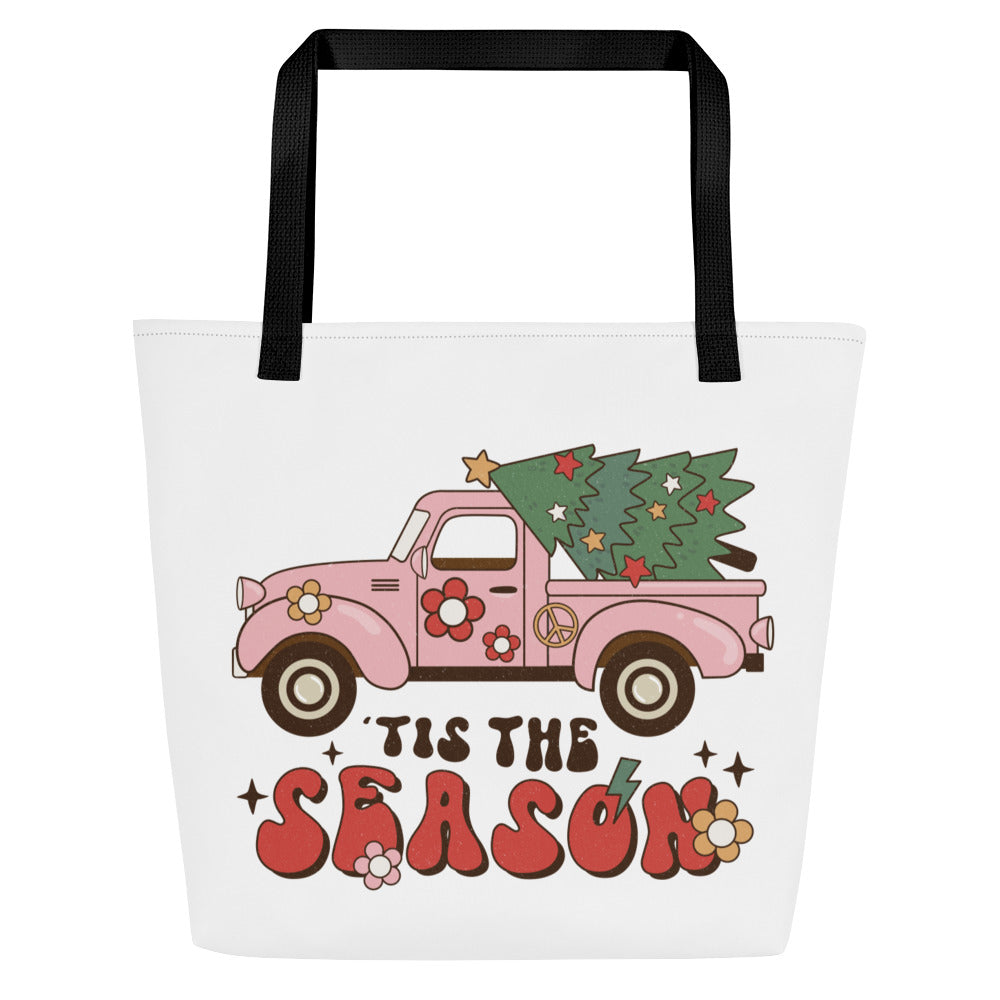 Tis the Season All-Over Print Large Tote Bag