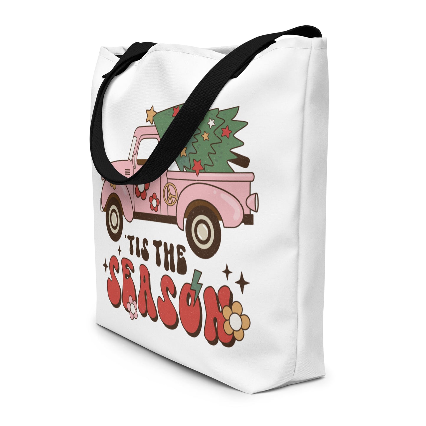 Tis the Season All-Over Print Large Tote Bag