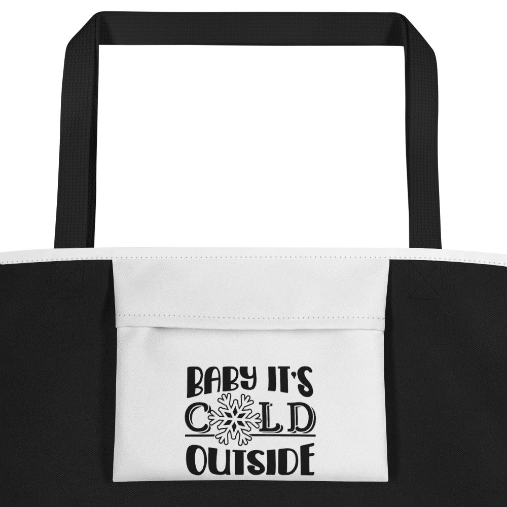 Baby It's Cold Outside All-Over Print Large Tote Bag