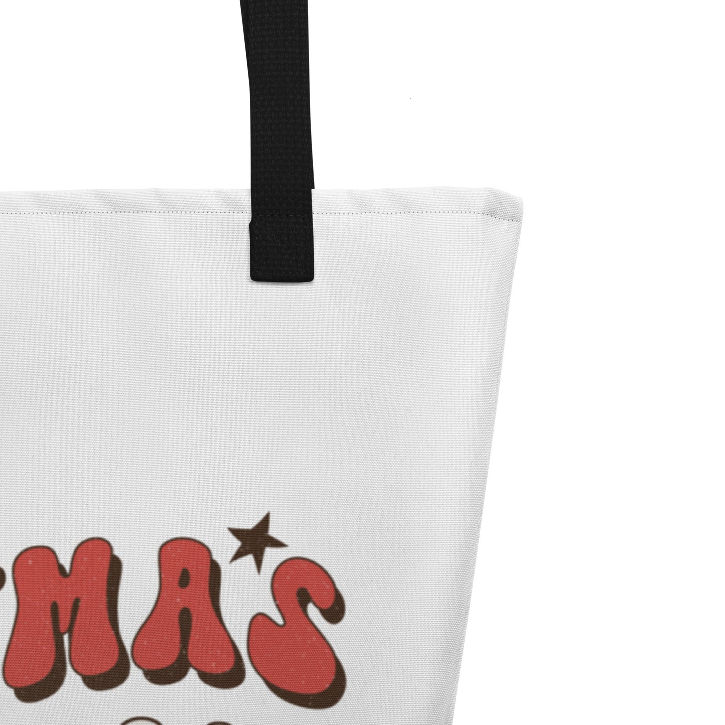 Christmas is in the Air All-Over Print Large Tote Bag