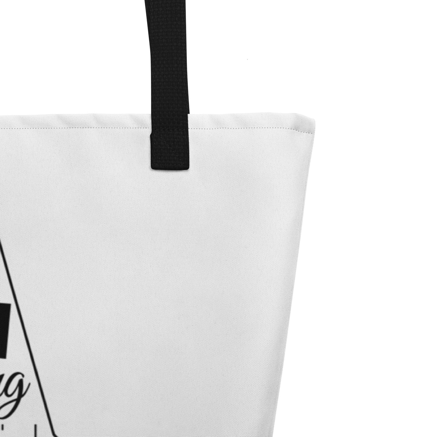 Just a Wyoming Girl in an Alabama World Large Tote Bag