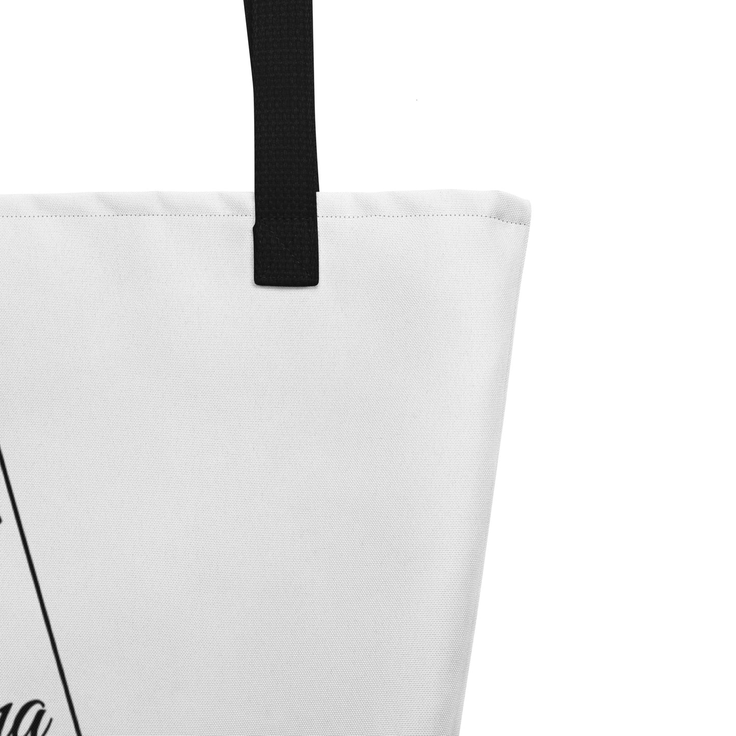 Just a North Carolina Girl in an Alabama World Large Tote Bag