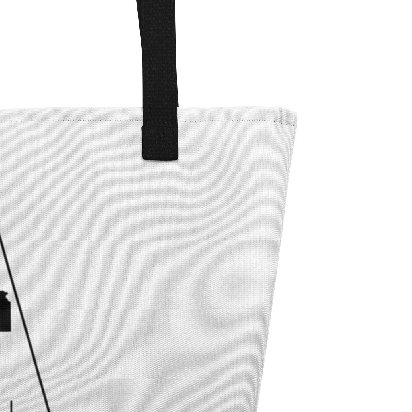 Just a Kansas Girl in an Alabama World Large Tote Bag
