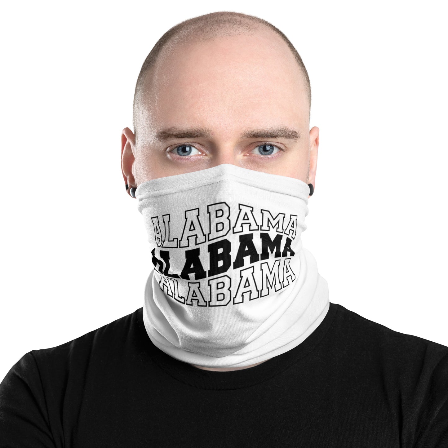 Alabama Wavy Letters Neck Gaiter