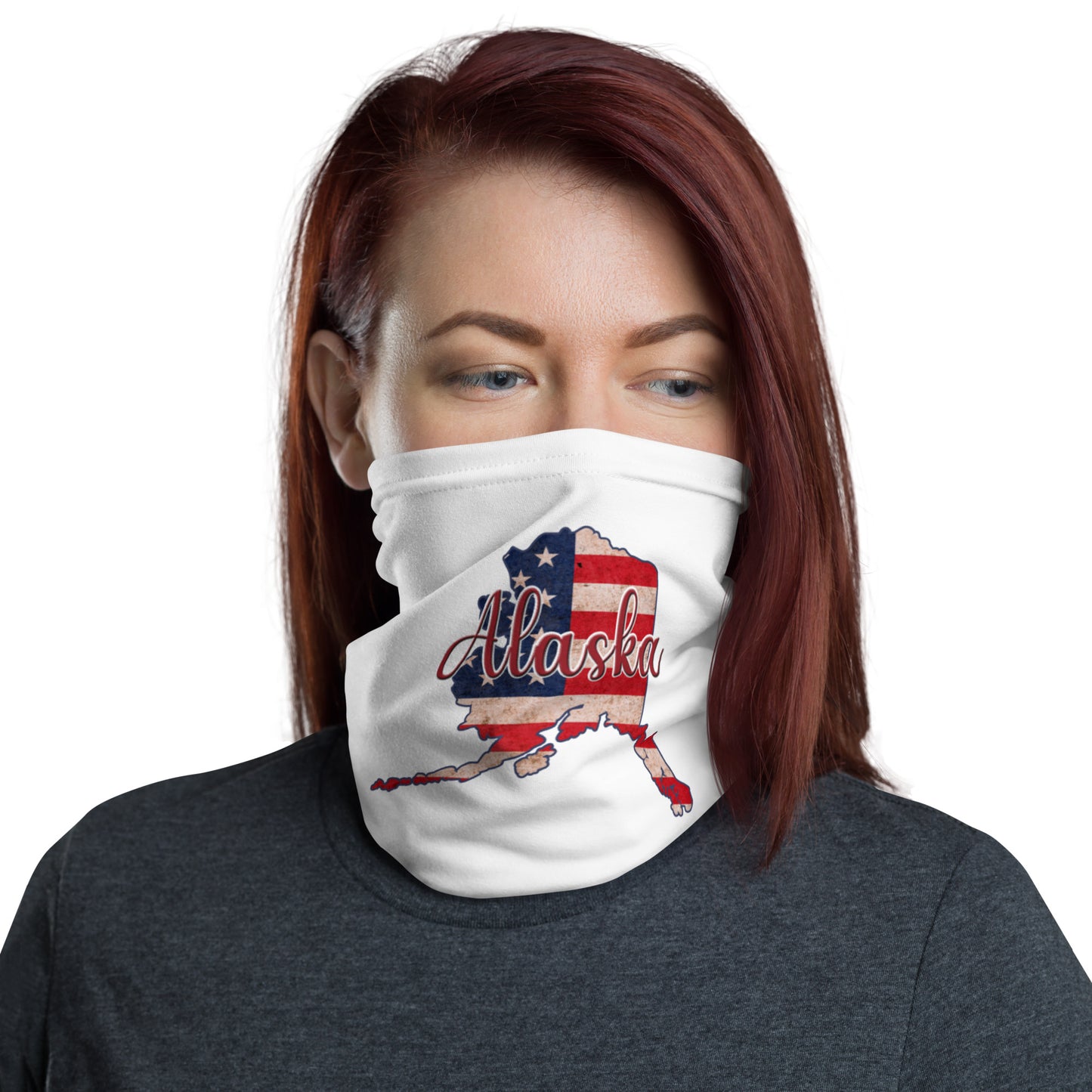 Alaska US Flag Neck Gaiter