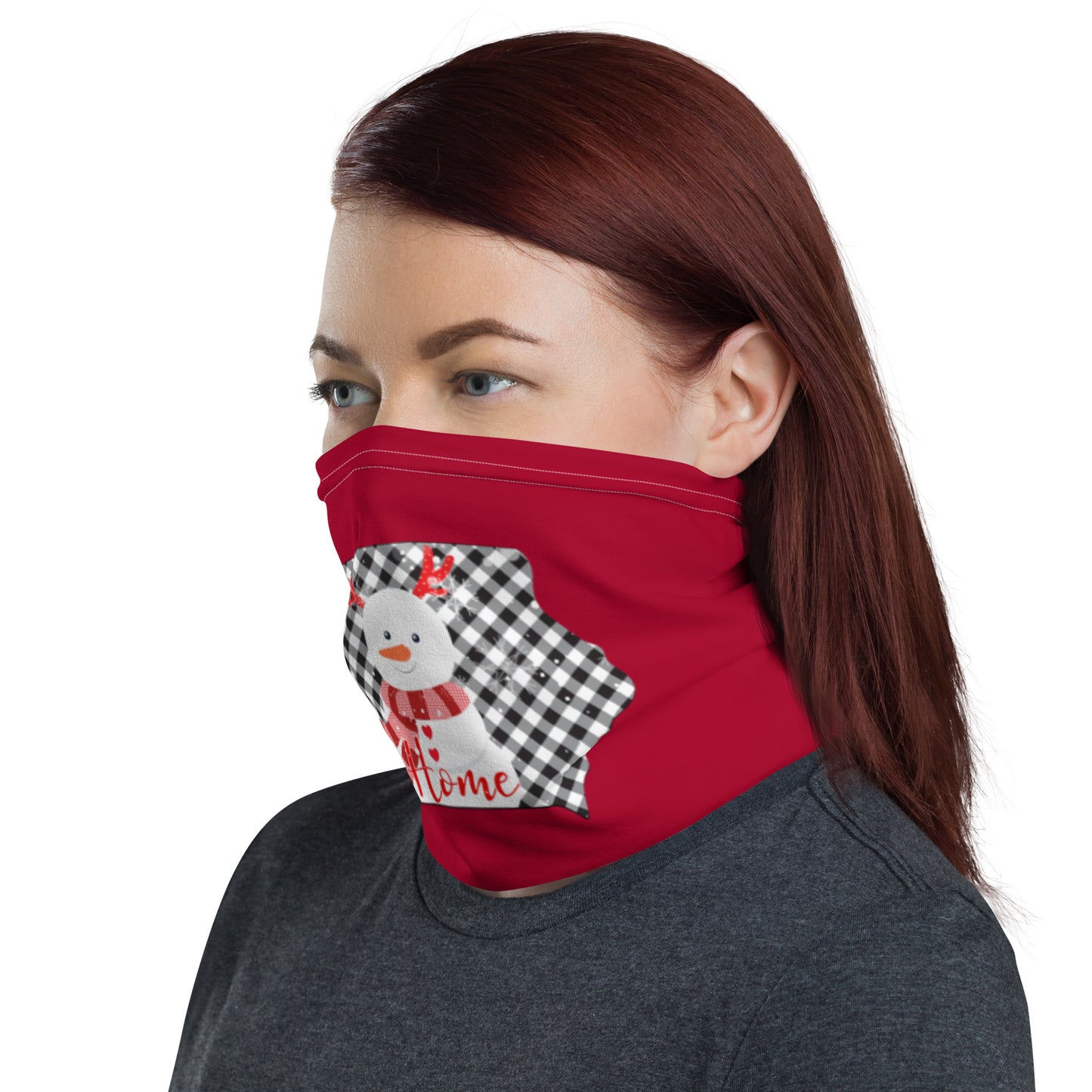 Iowa Gingham Neck Gaiter Neck Gaiter
