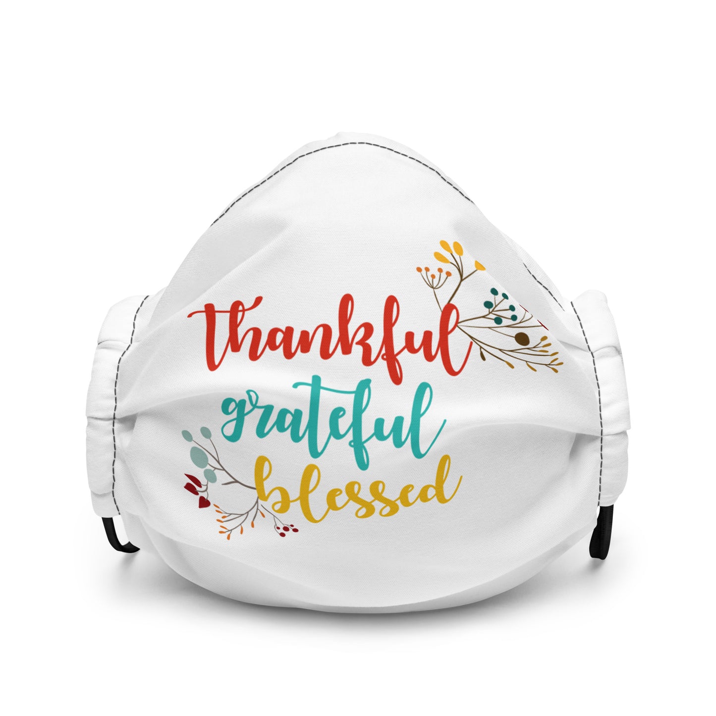 Thankful Grateful Blessed Premium face mask