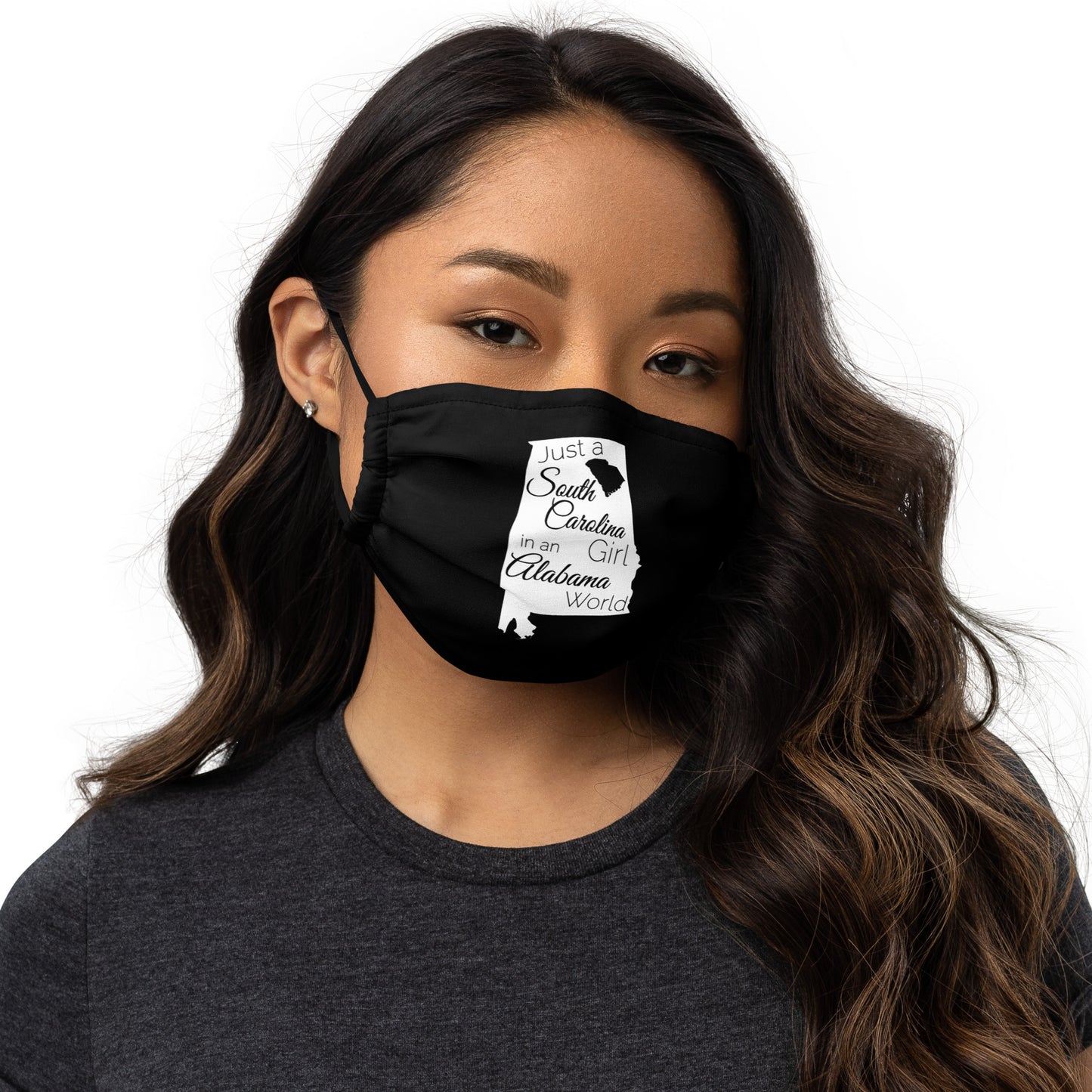 Just a South Carolina Girl in an Alabama World Premium face mask
