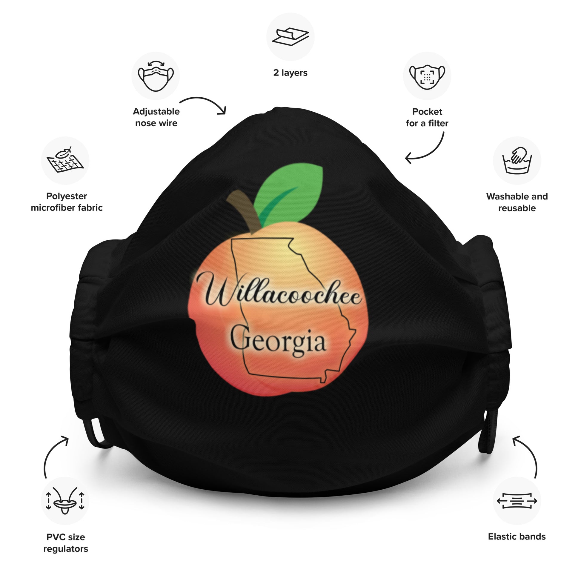 Willacoochee Georgia Premium face mask