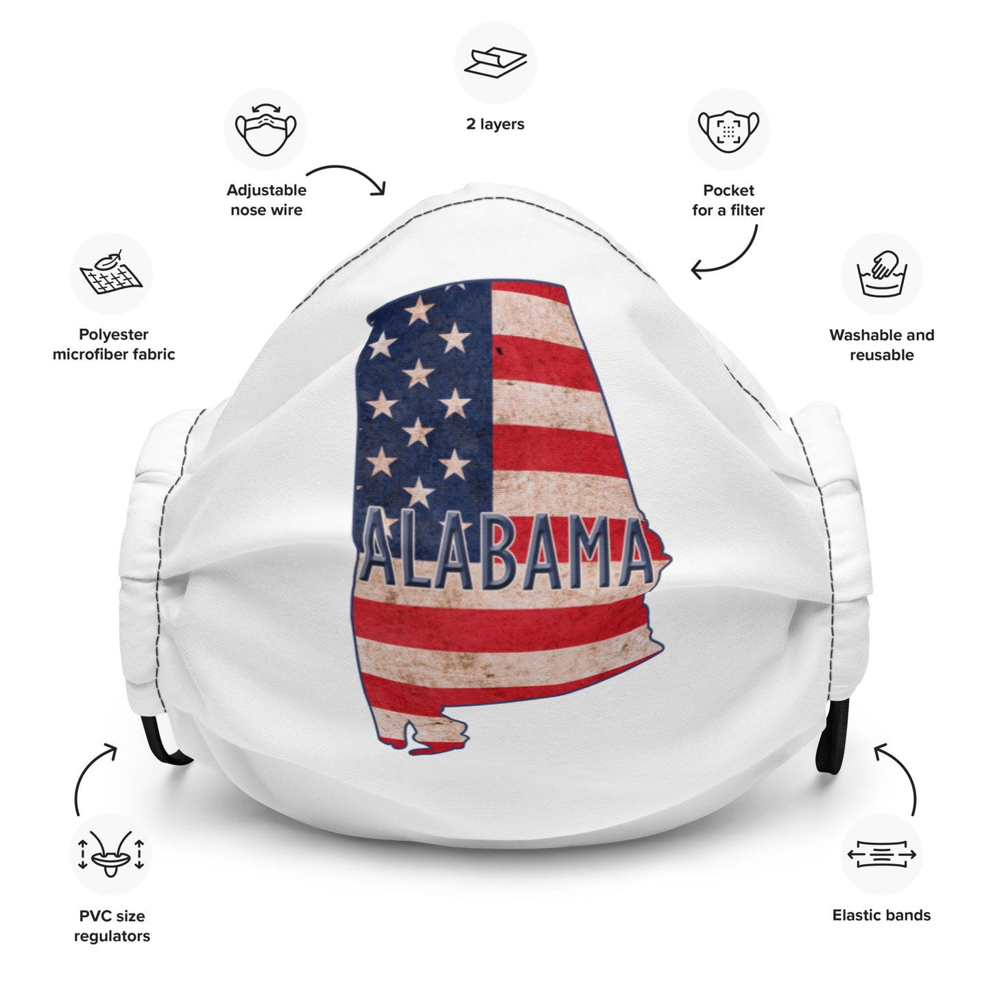 Alabama Premium face mask