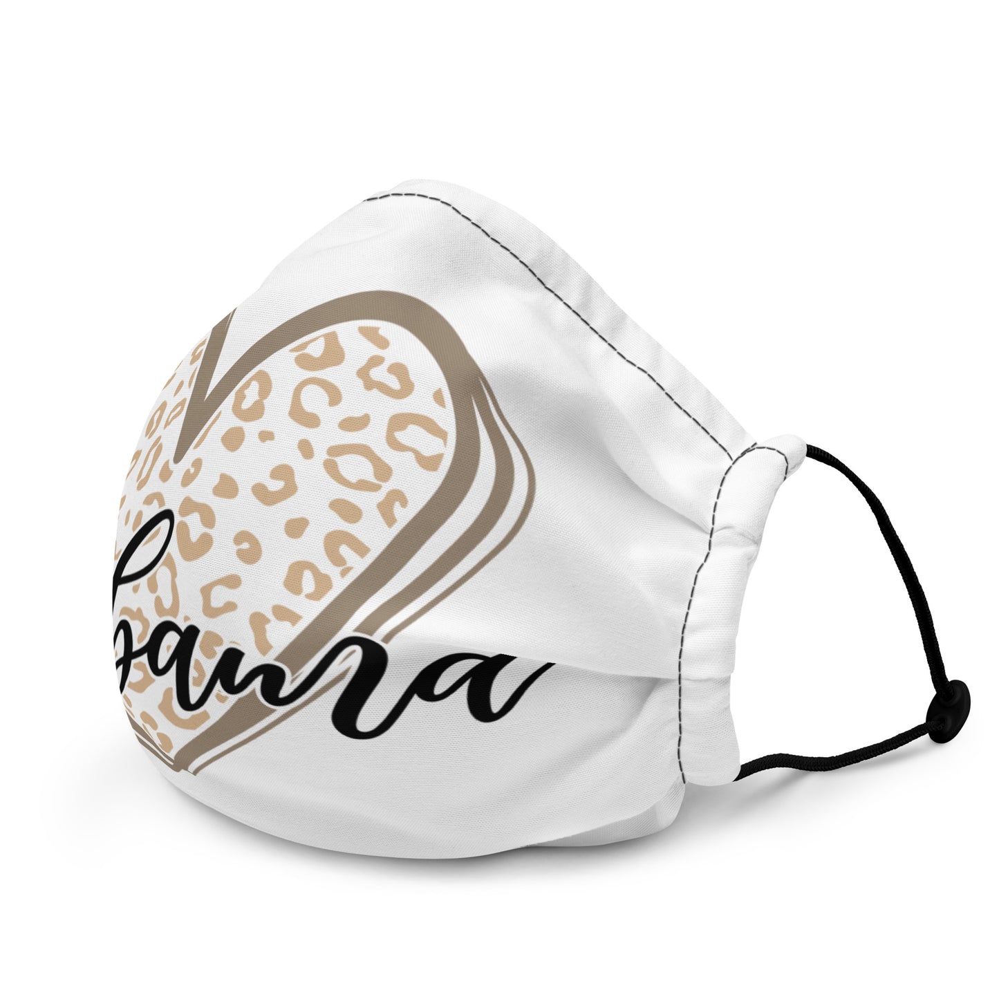 Alabama Leopard Heart Premium face mask