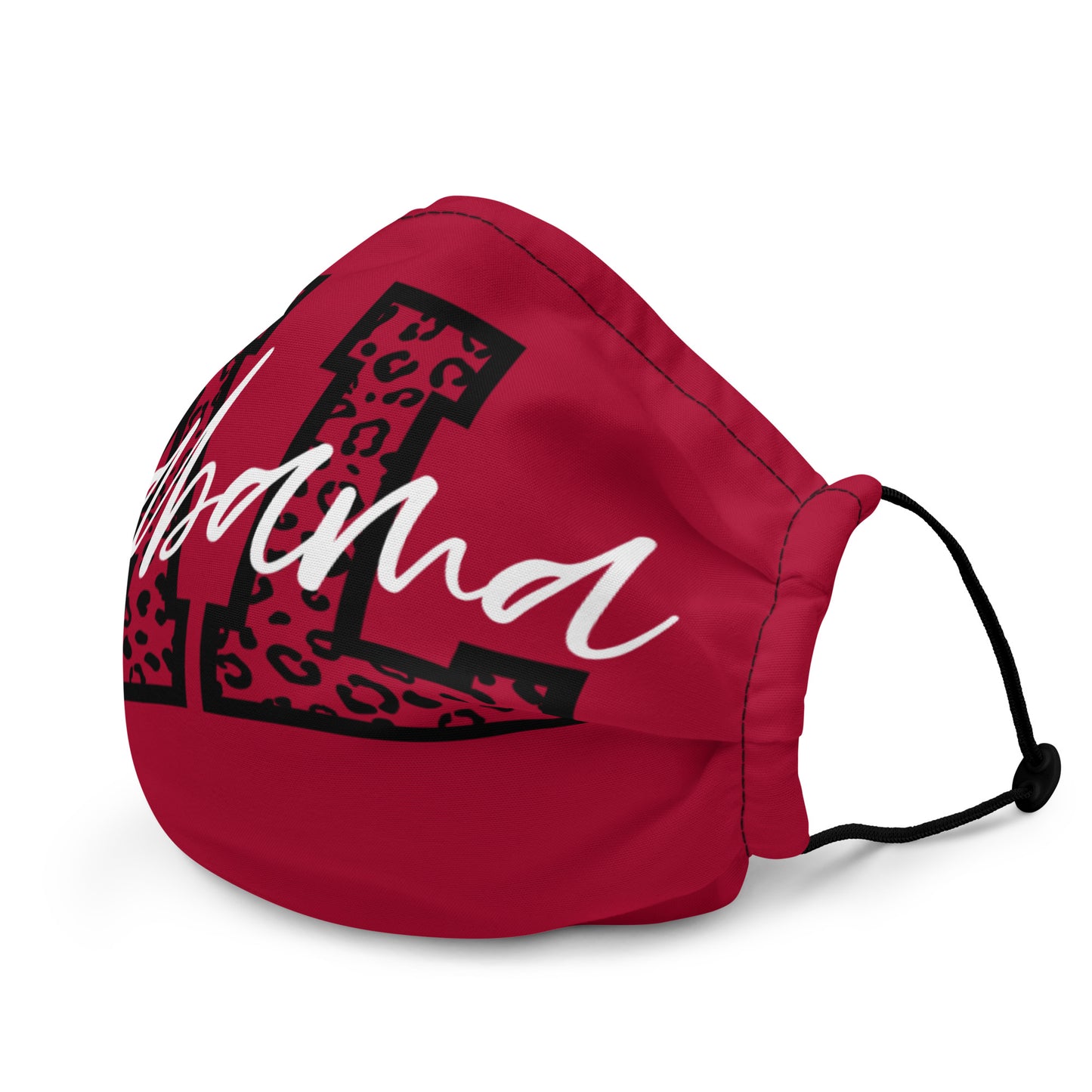 Alabama Script on Leopard AL Premium face mask