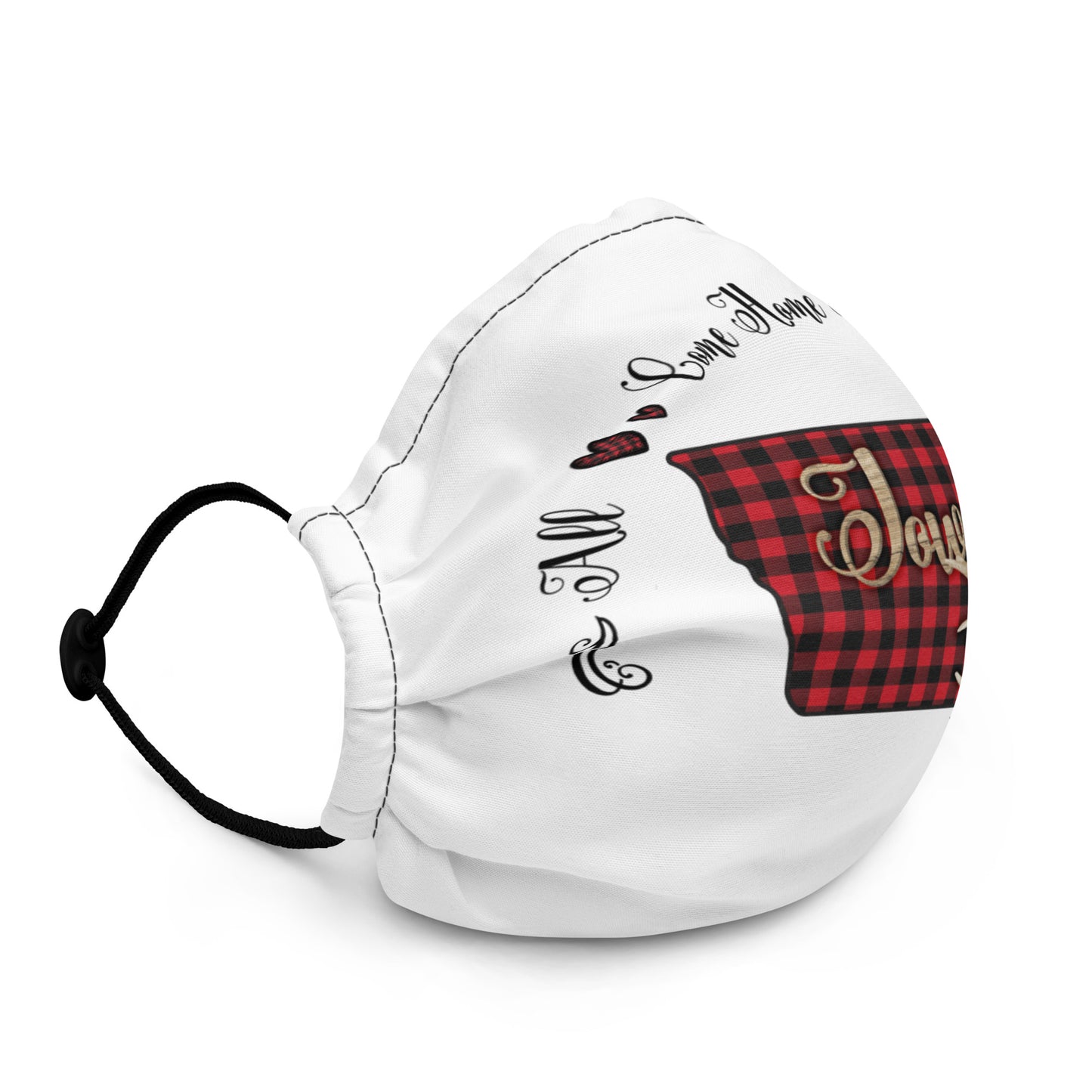 Iowa All Come Home for Christmas Premium face mask