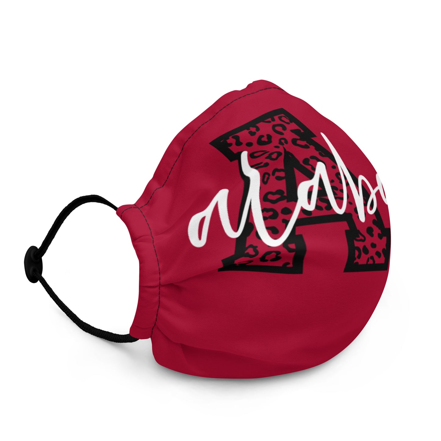 Alabama Script on Leopard AL Premium face mask