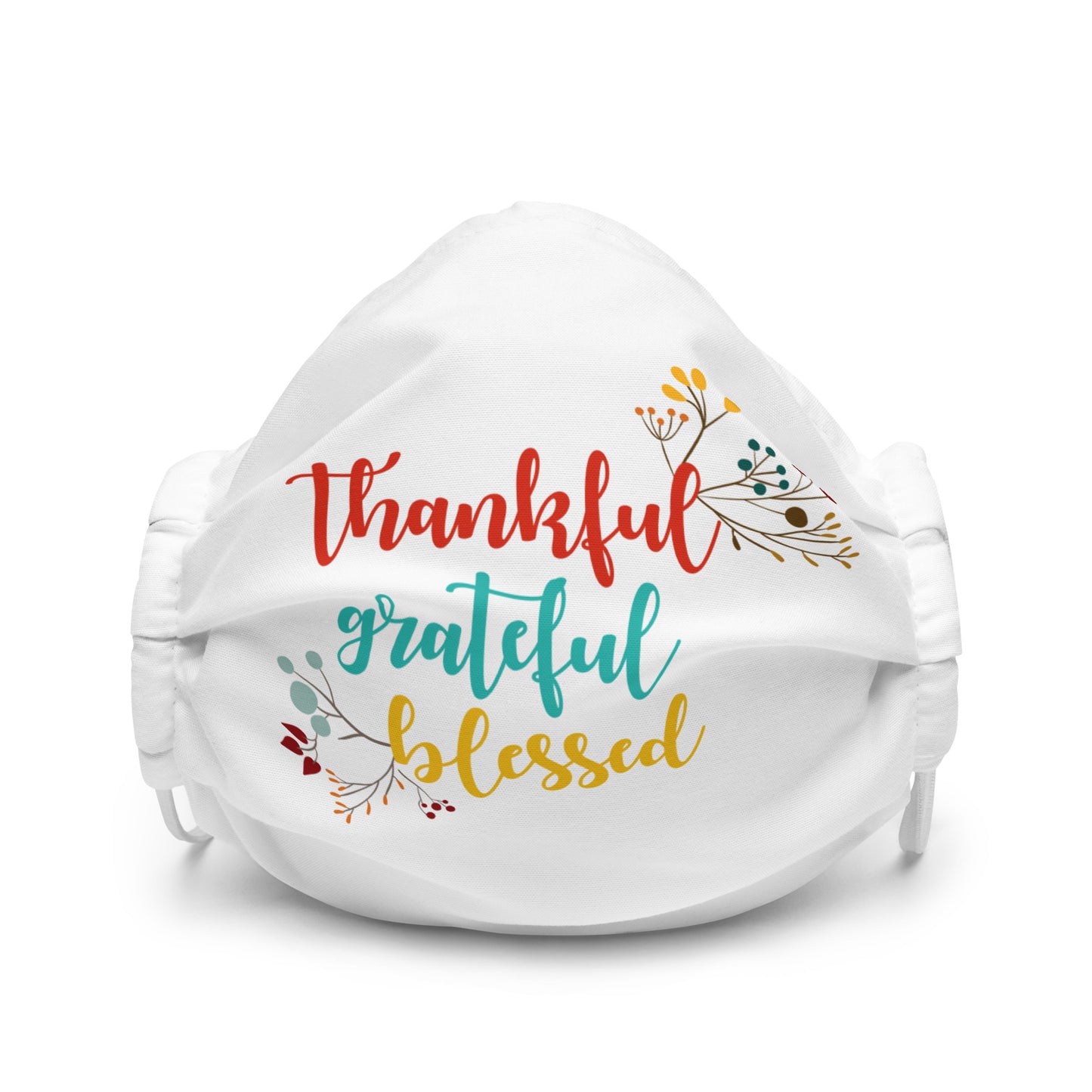 Thankful Grateful Blessed Premium face mask
