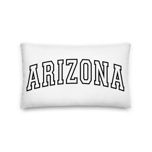 Arizona Varsity Letter Throw Pillow