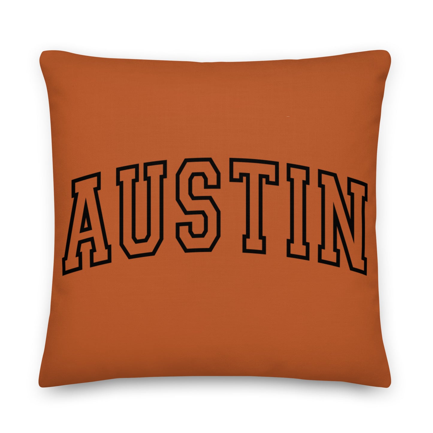 Austin Varsity Letter Throw Pillow