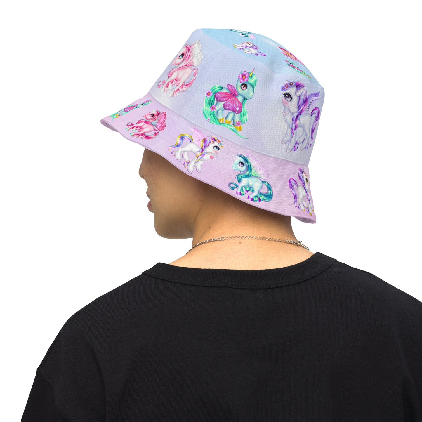 Unicorn Reversible bucket hat