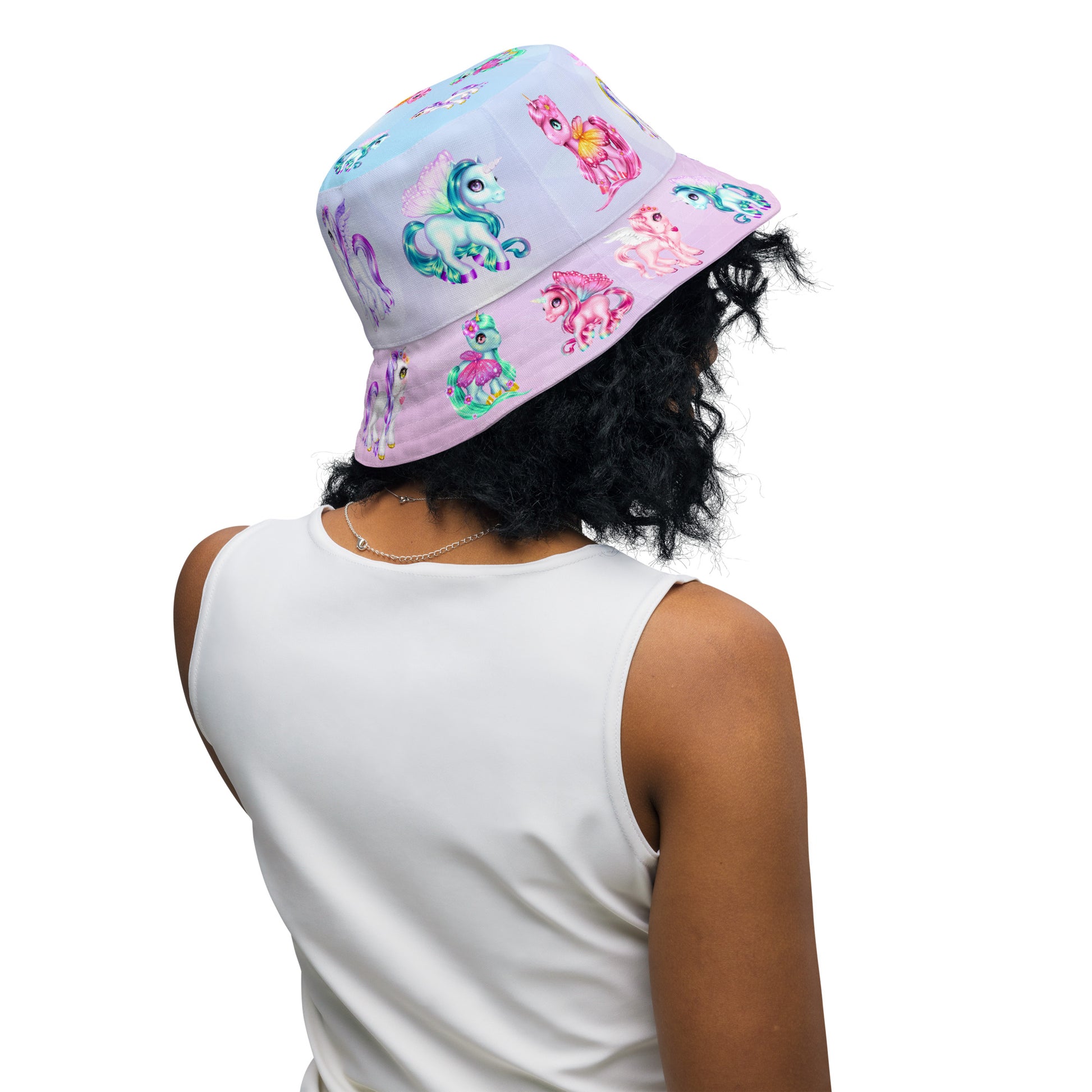 Unicorn Reversible bucket hat