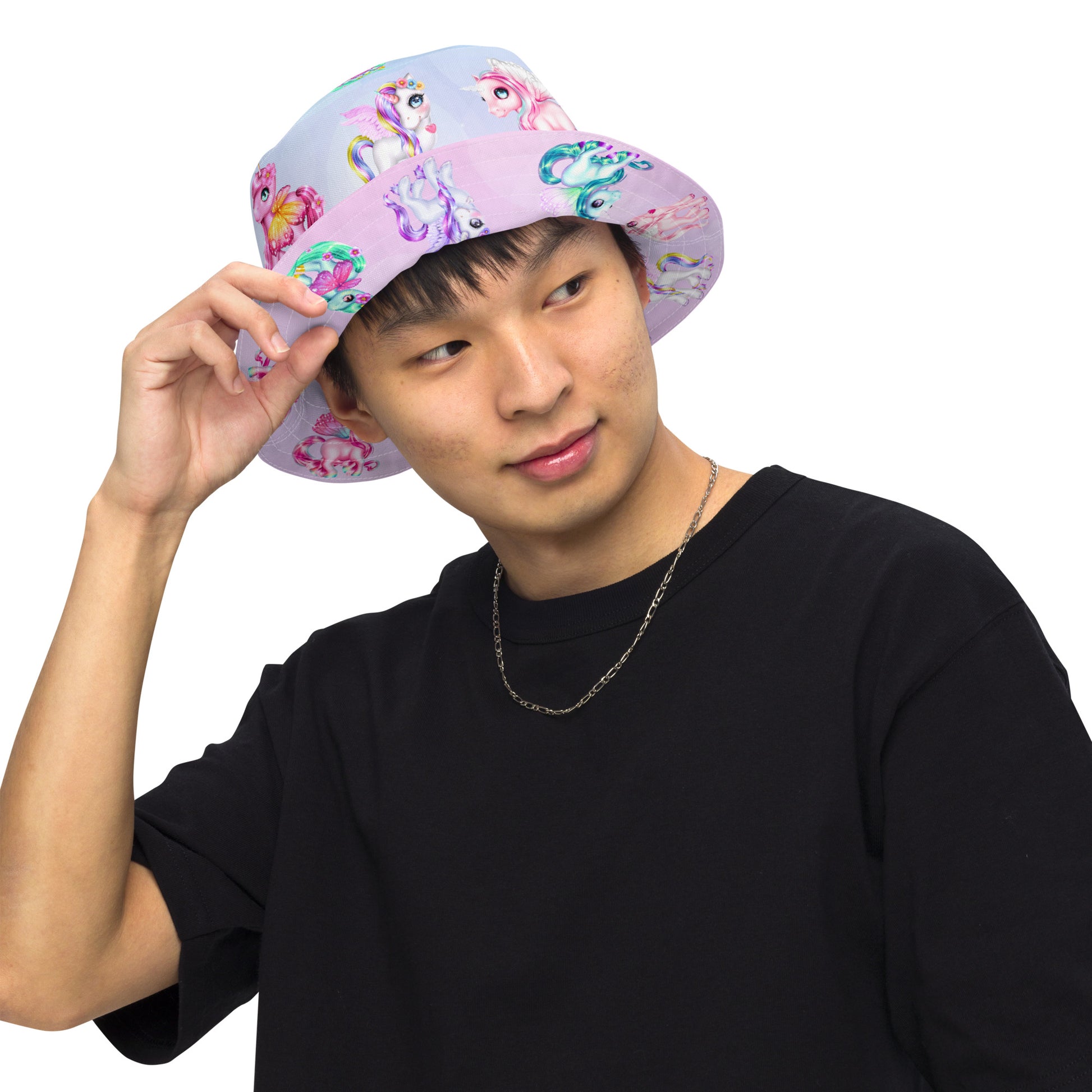 Unicorn Reversible bucket hat