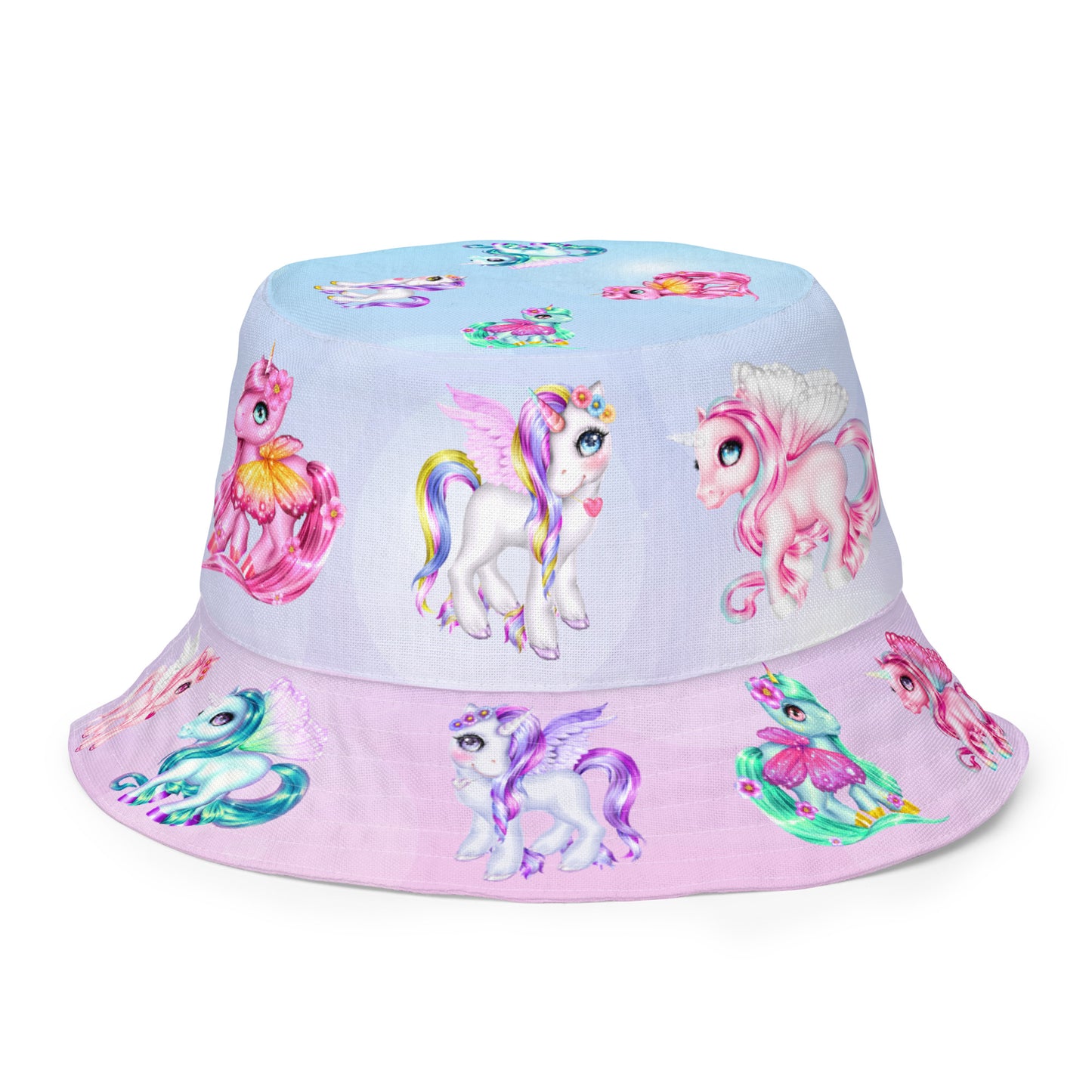 Unicorn Reversible bucket hat