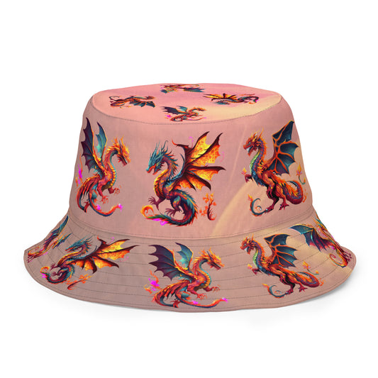 Fire Dragon Reversible bucket hat