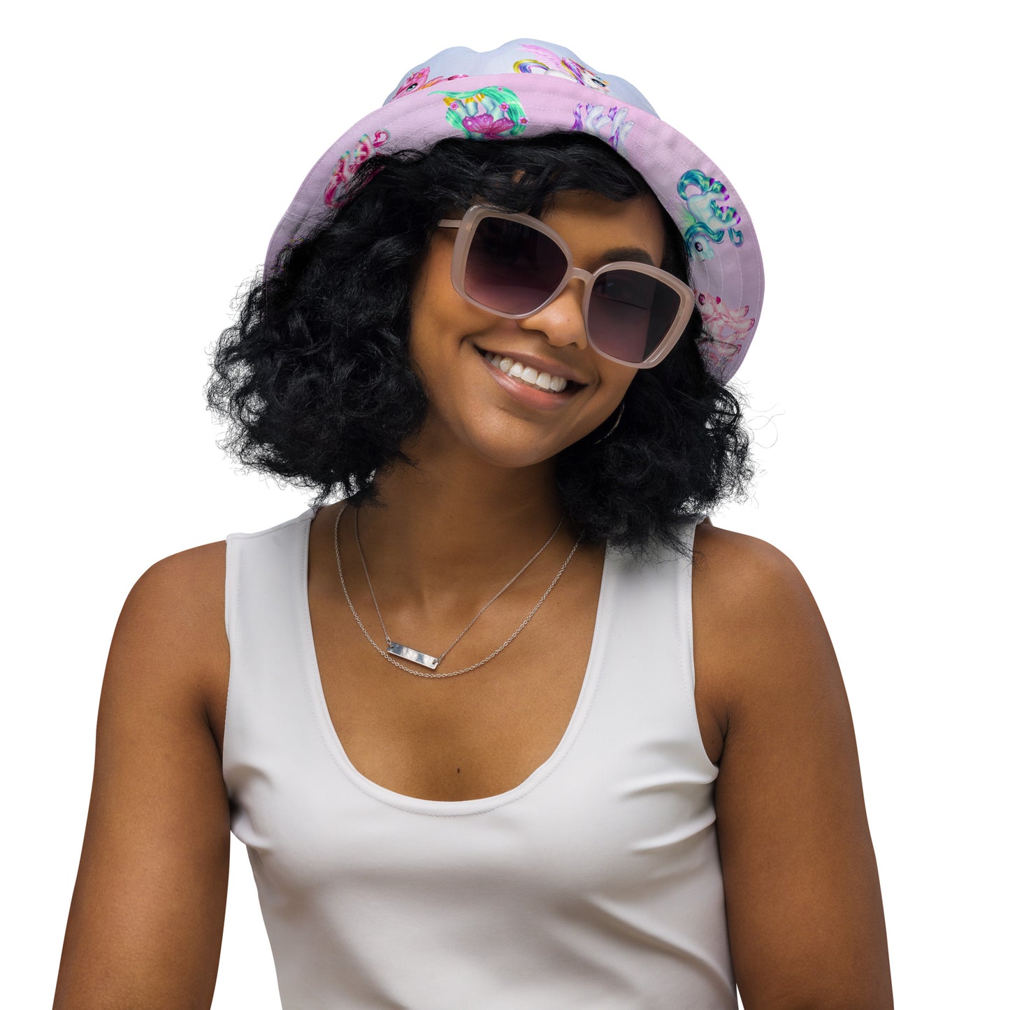 Unicorn Reversible bucket hat