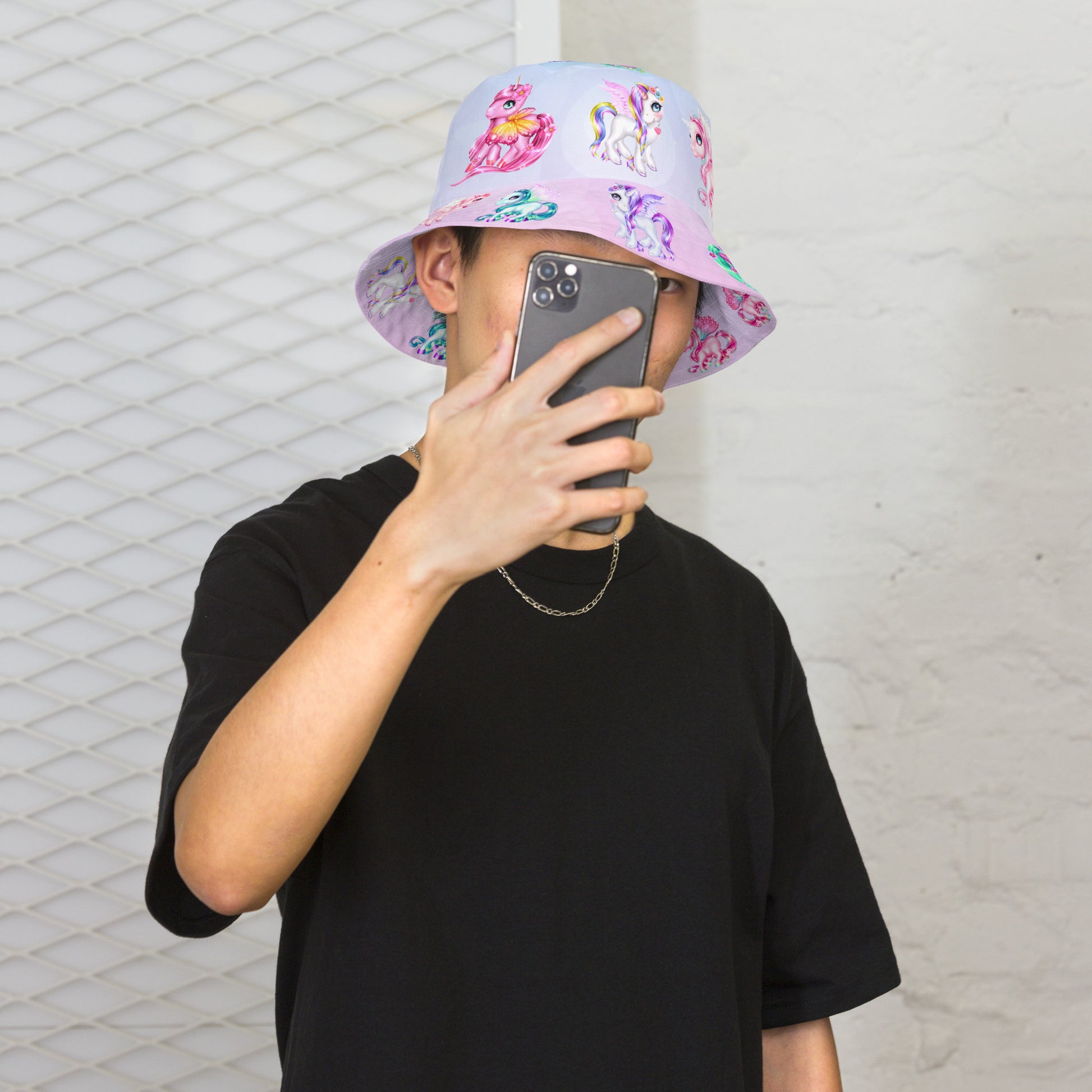 Unicorn Reversible bucket hat