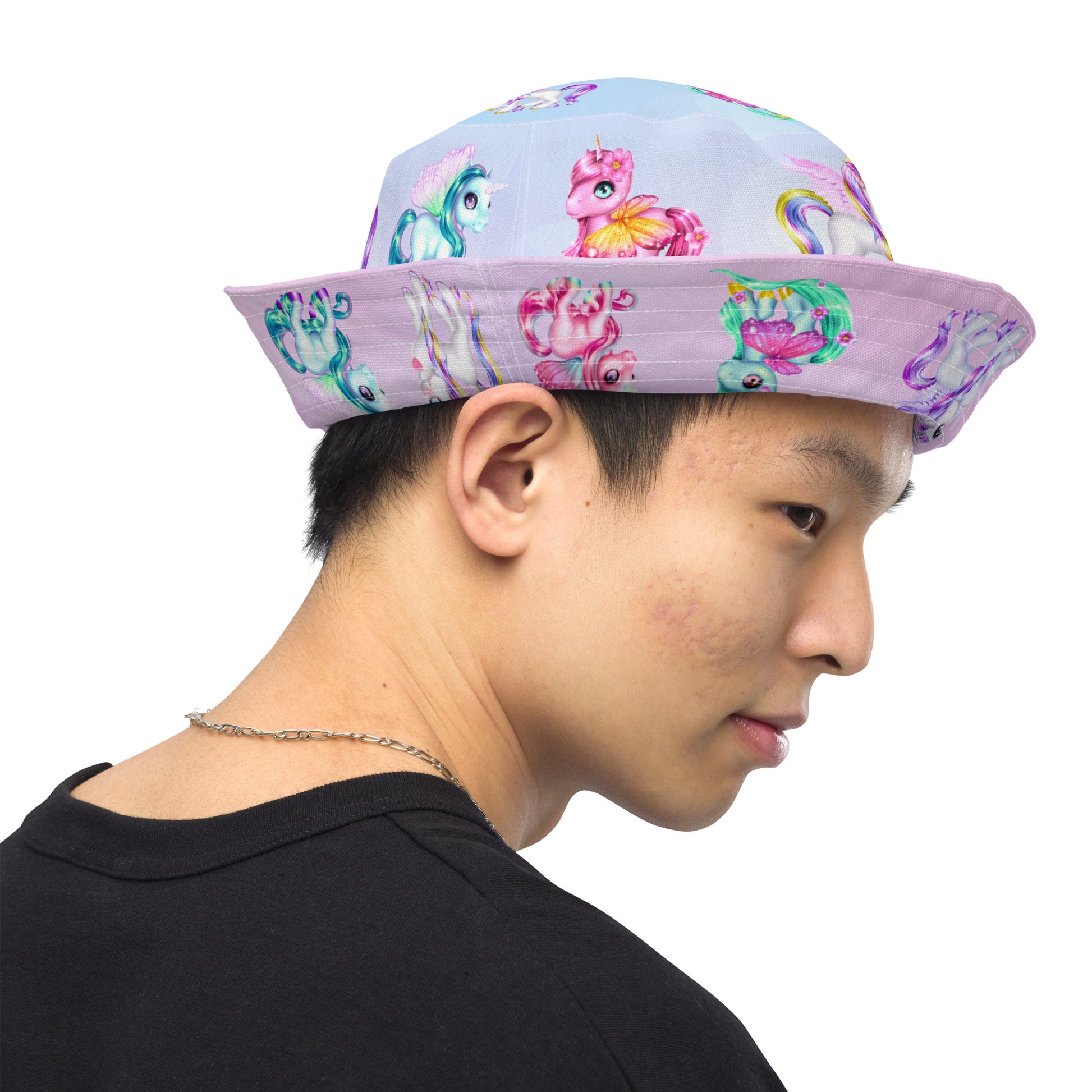 Unicorn Reversible bucket hat