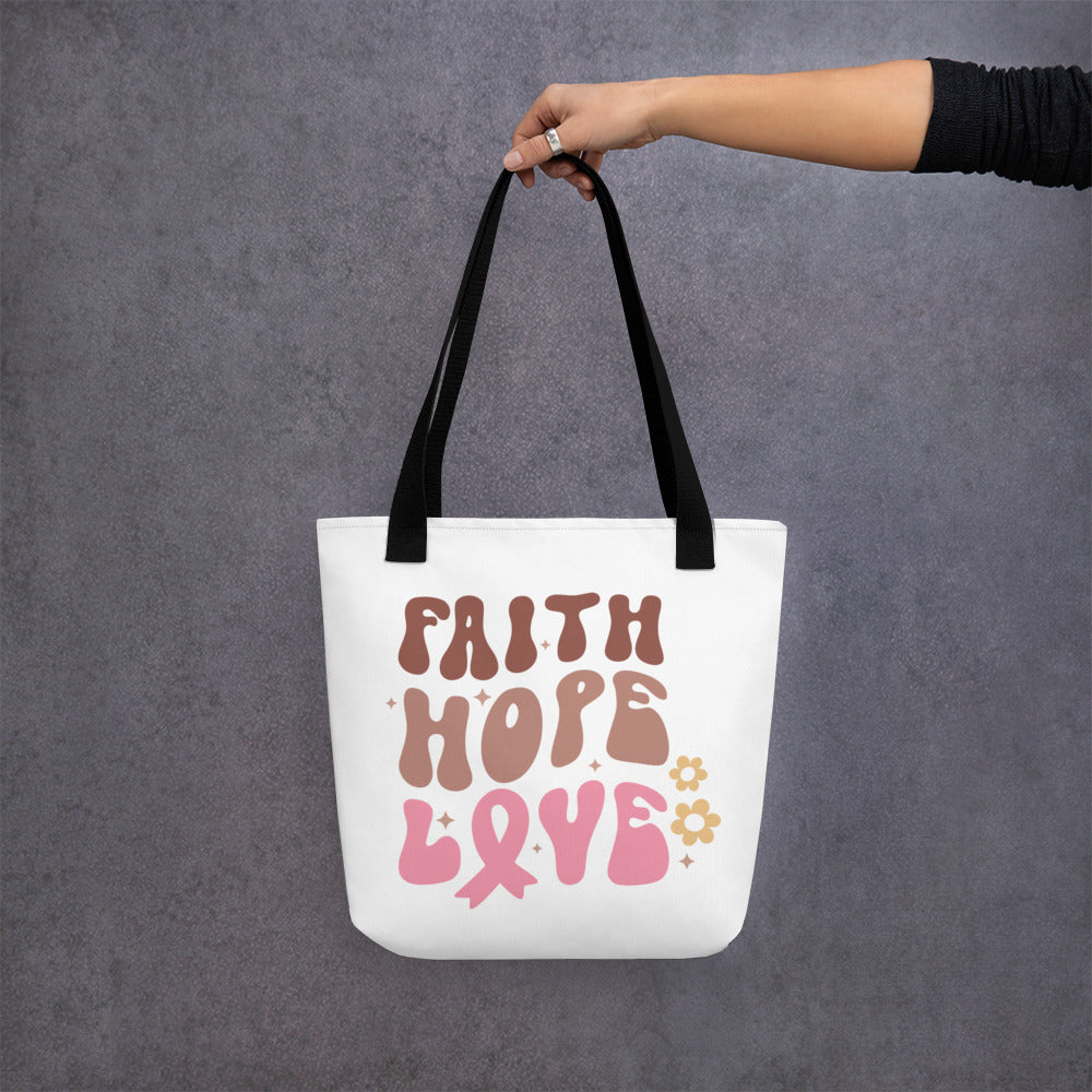 Faith Hope Love Tote bag