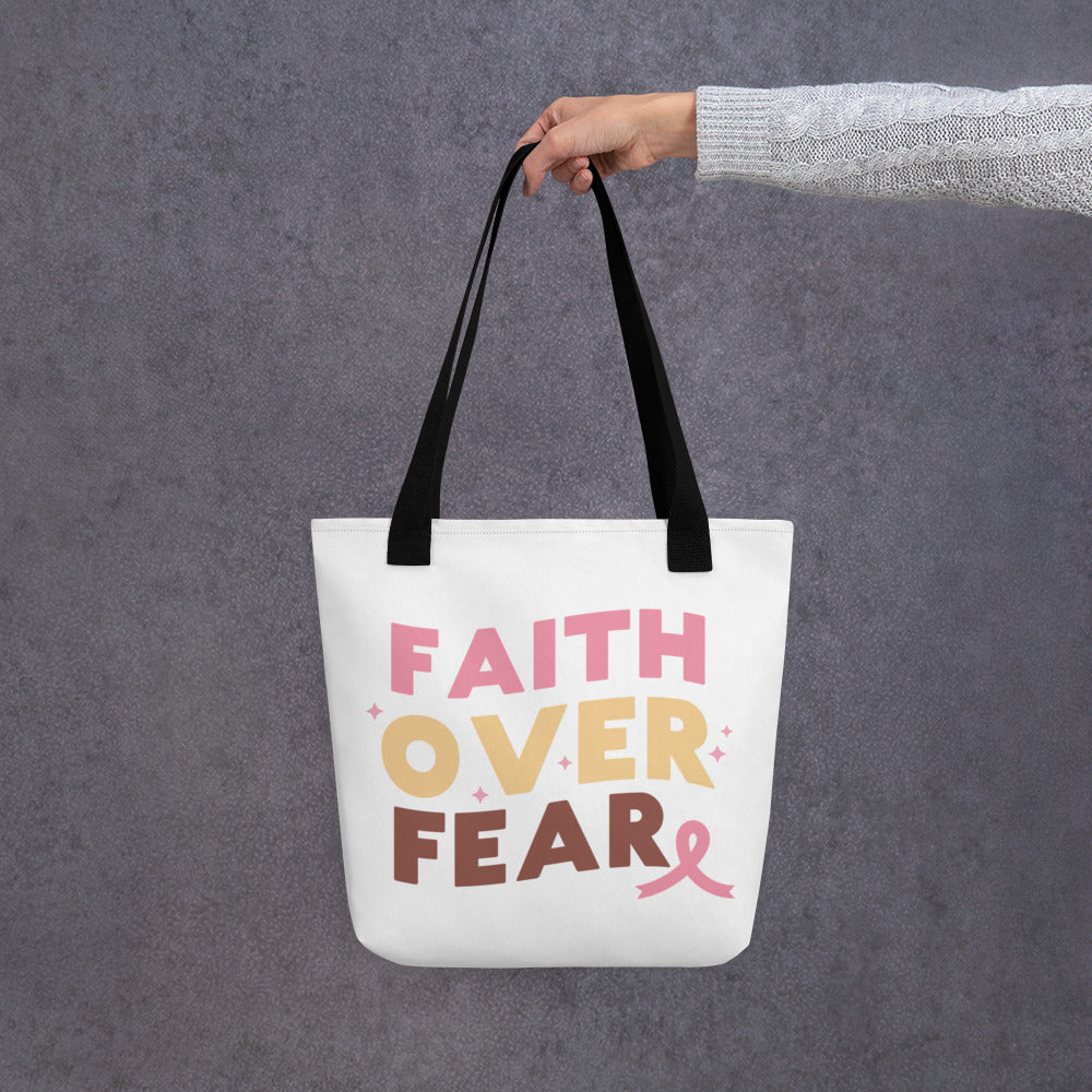 Faith Over Fear Tote bag