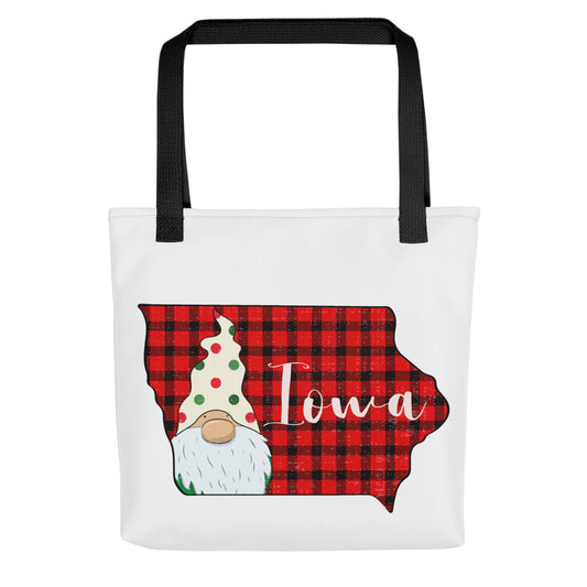Iowa Plaid Gnome Tote bag