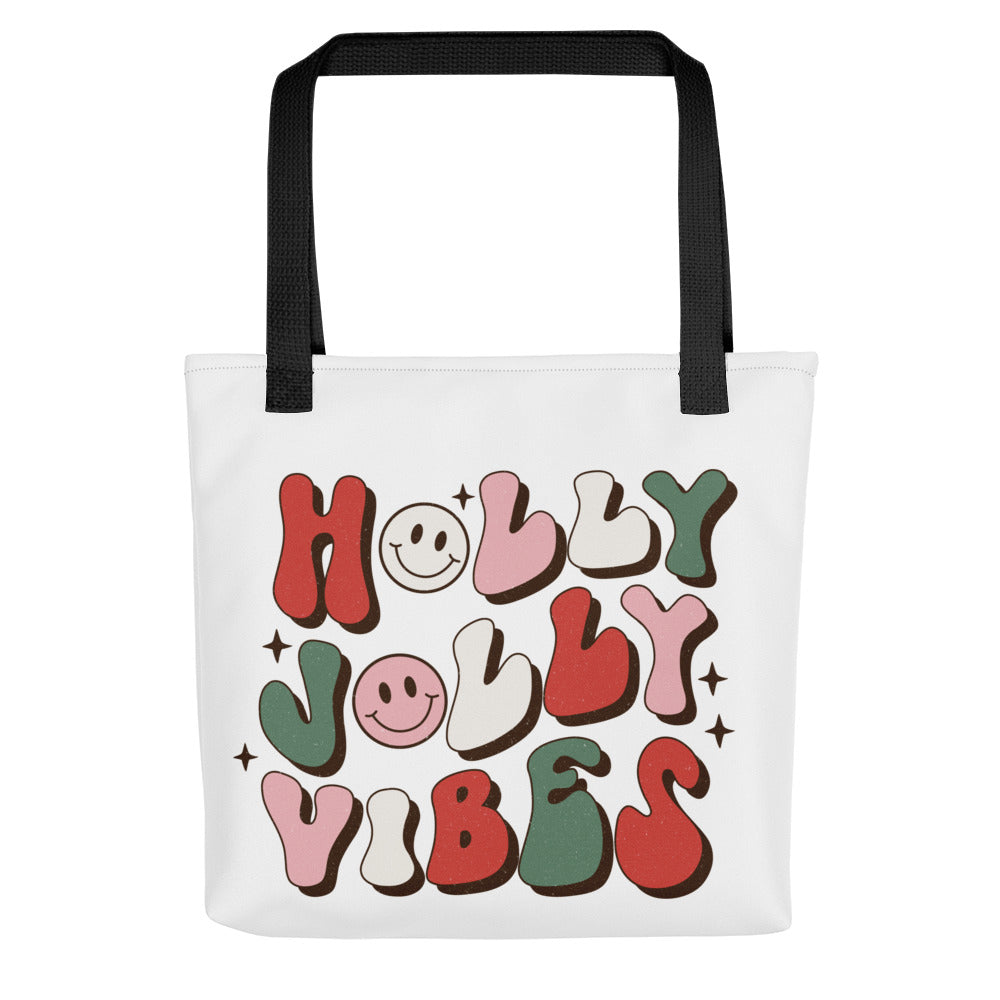 Holly Jolly Vibes Tote bag