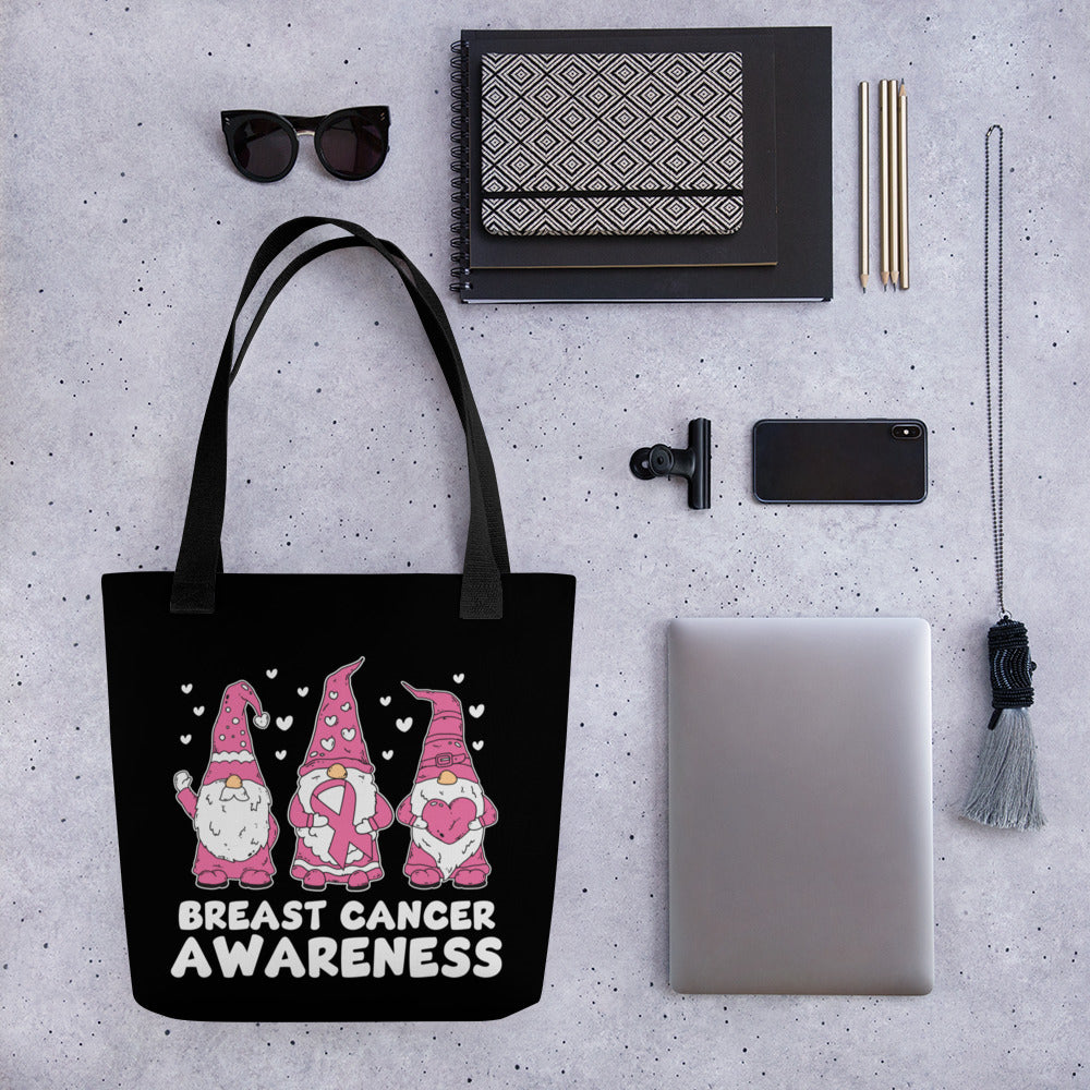 Breast Cancer Awareness Gnomes Tote bag