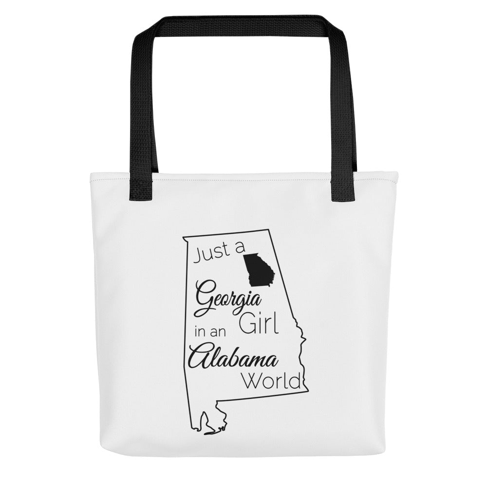 Just a Georgia Girl in an Alabama World Tote bag