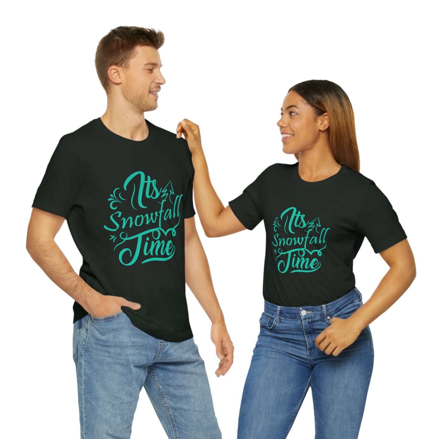 It's Snowfall Time Print Unisex Jersey Short Sleeve Tee