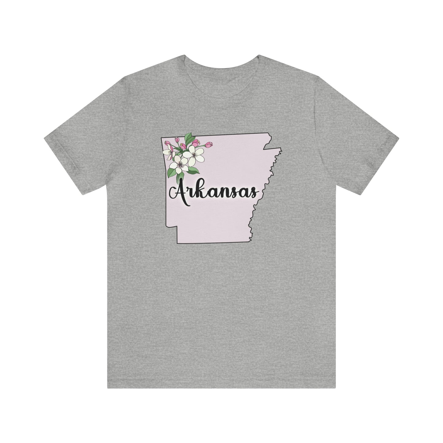 Arkansas State Flower Short Sleeve T-shirt