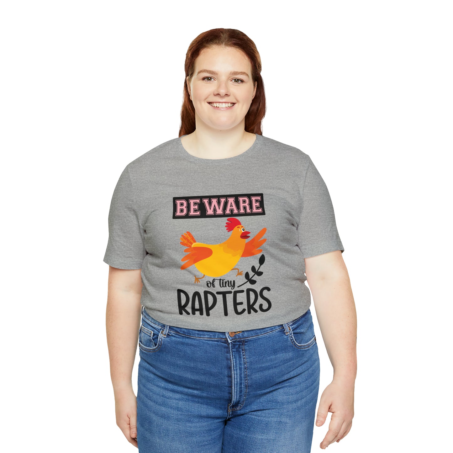 Beware of Tiny Raptors Short Sleeve Chicken T-shirt