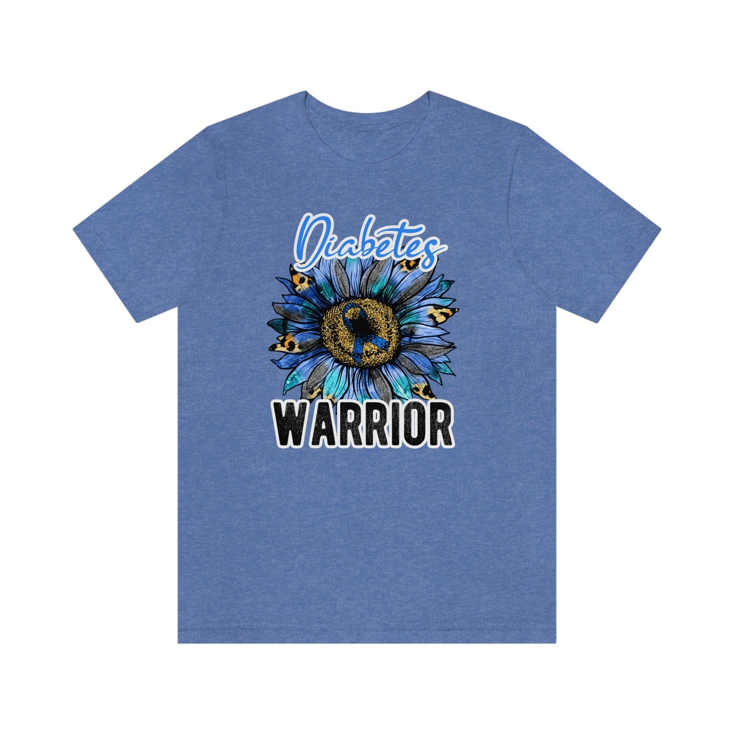 Diabetes Warrior Diabetes Awareness Print Unisex Jersey Short Sleeve Tee
