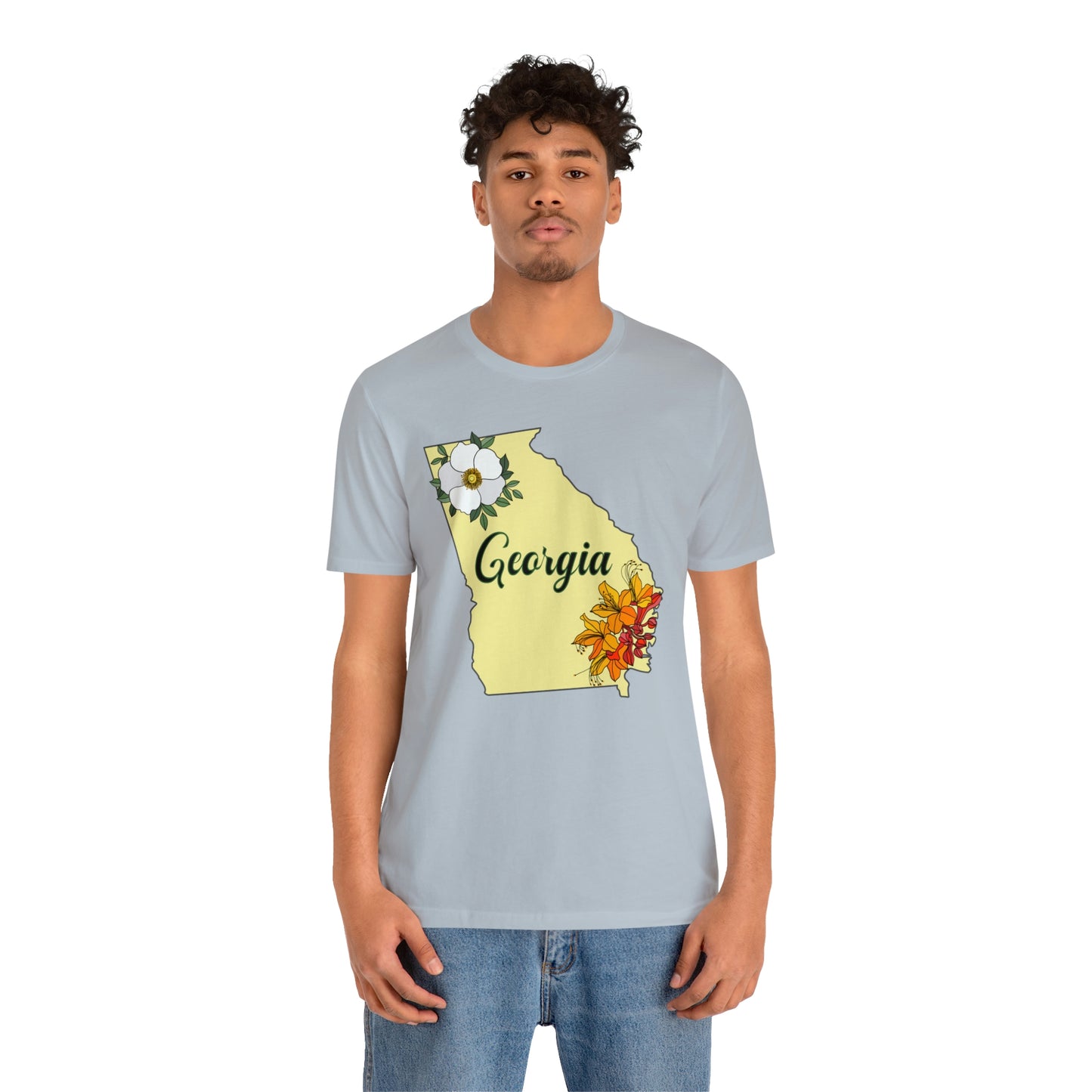 Georgia State Flower Short Sleeve T-shirt