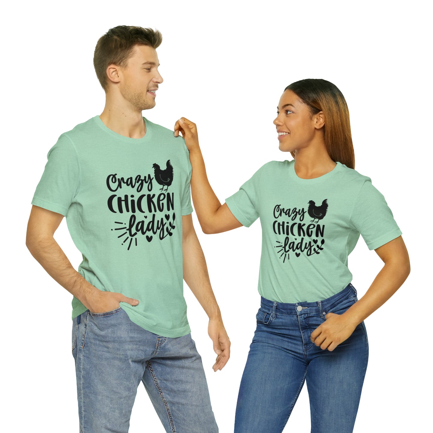 Crazy Chicken Lady Short Sleeve T-shirt