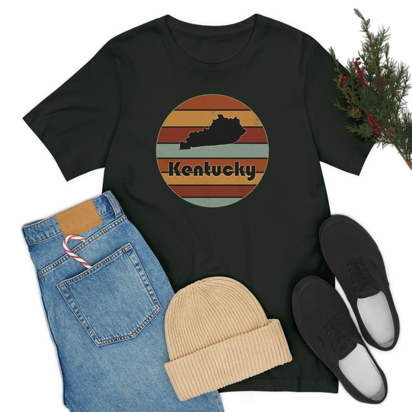 Kentucky Retro Sunset Short Sleeve T-shirt