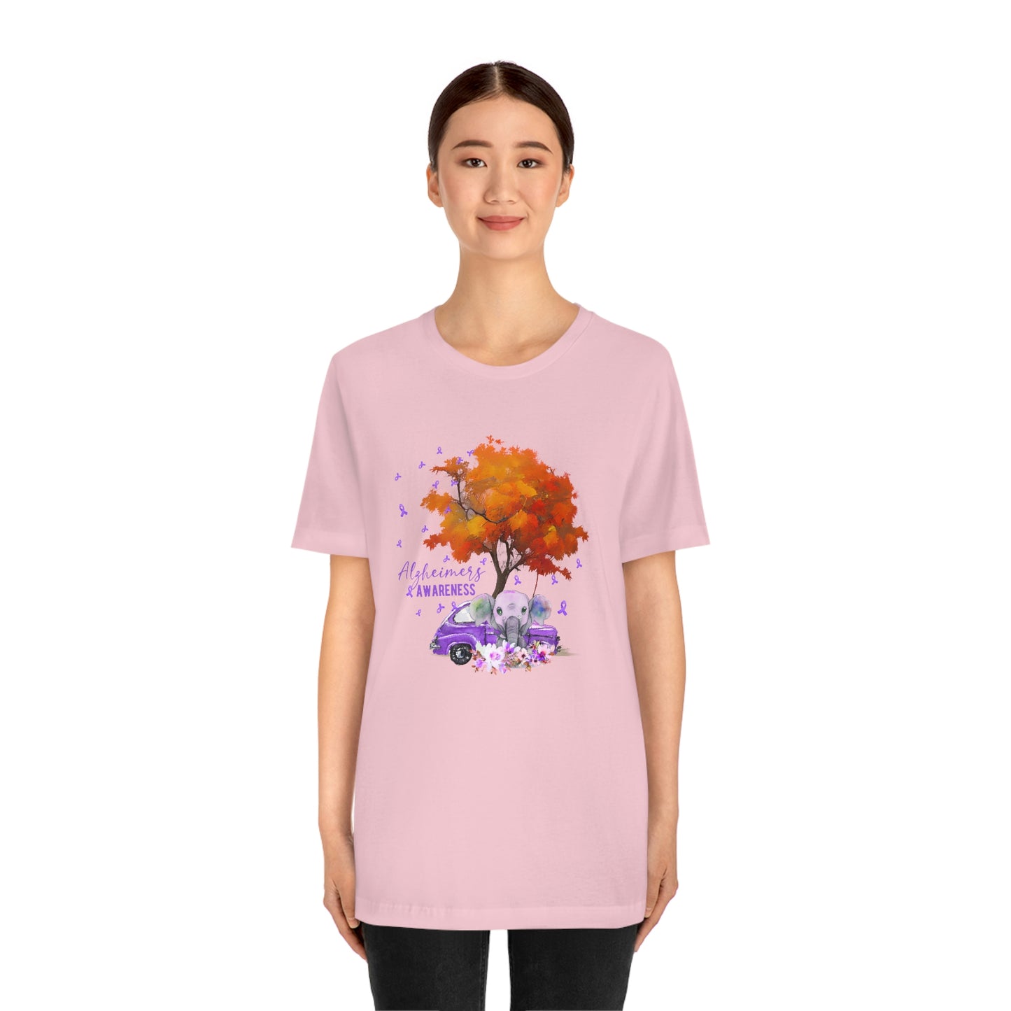 Alzheimer's Awareness Print Unisex Jersey Short Sleeve Tee