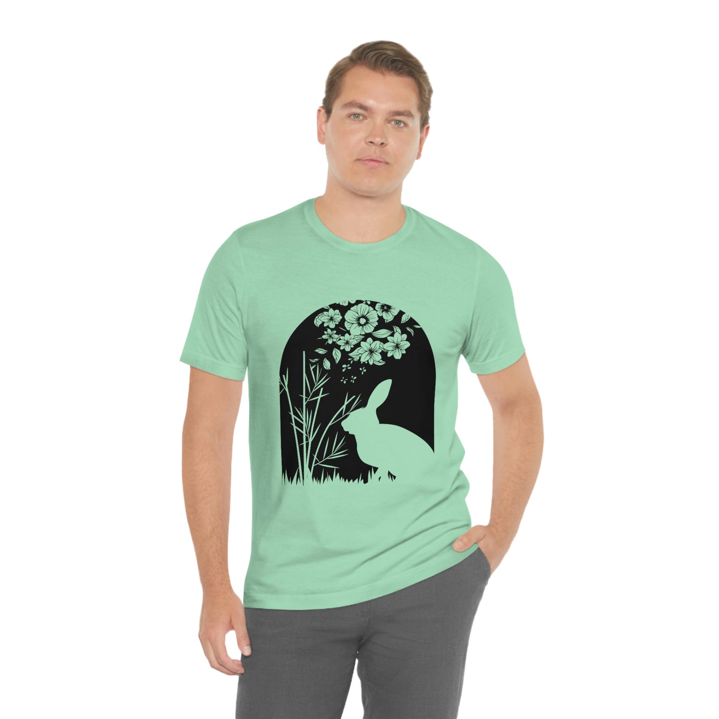 Bunny silhouette scene tshirt tee t-shirt
